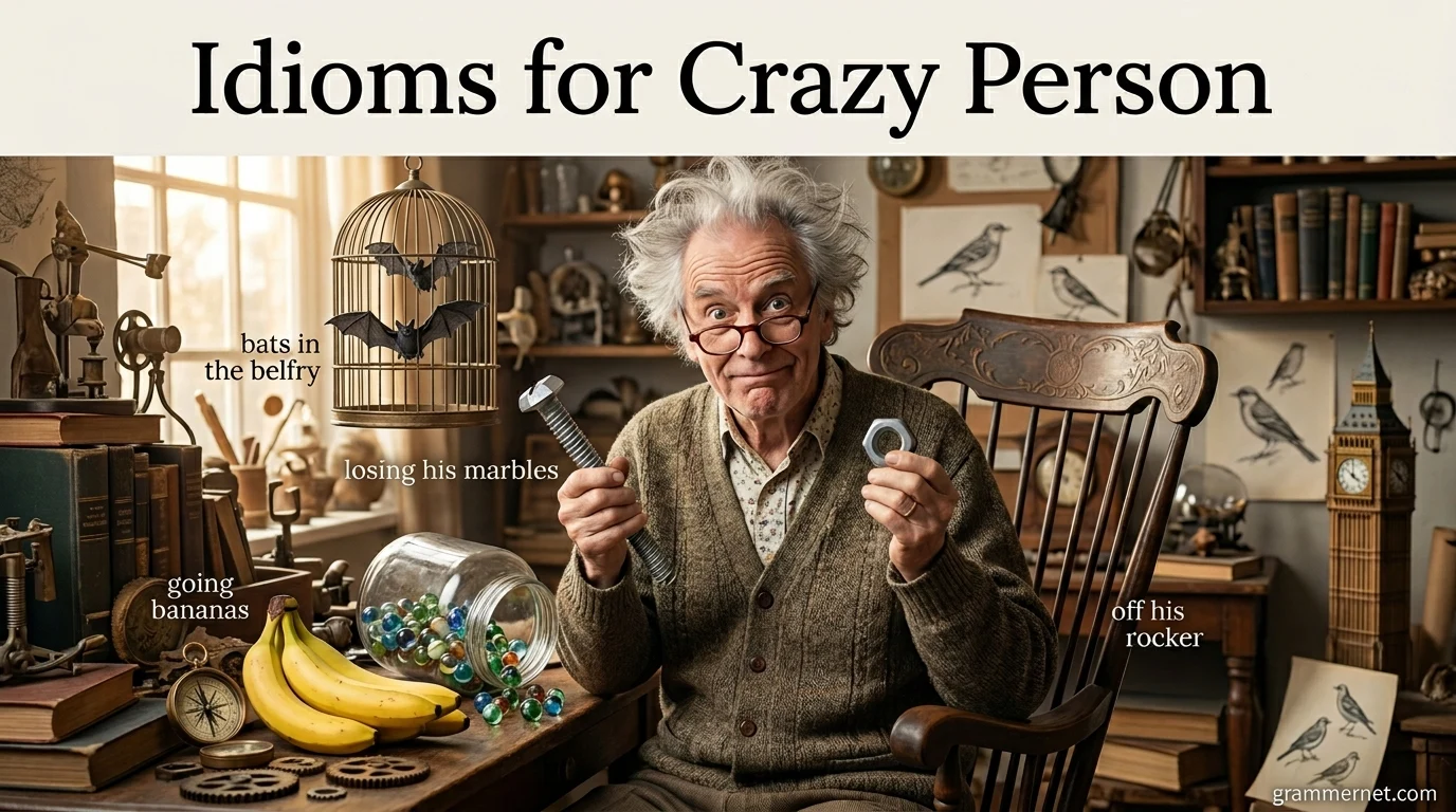 Idioms for Crazy Person