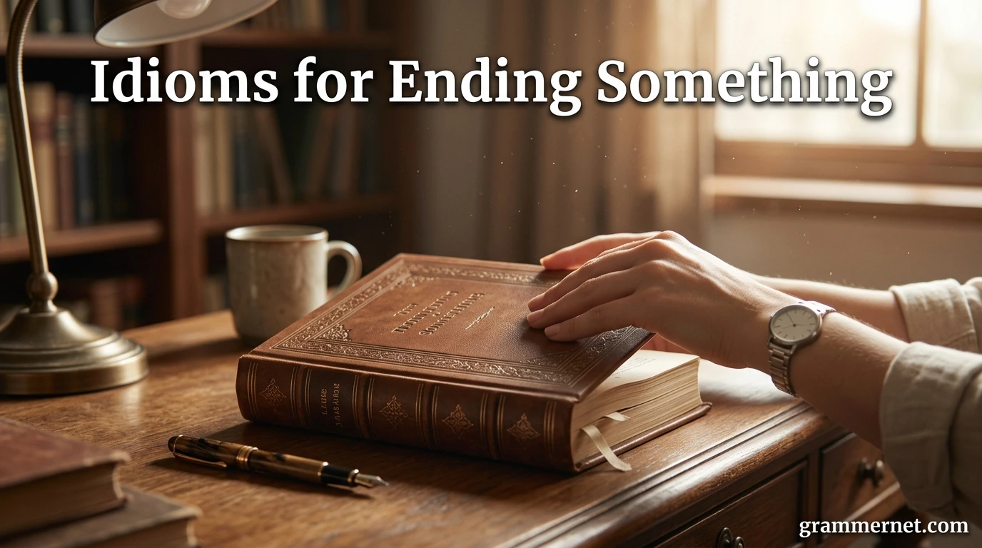 Idioms for Ending Something
