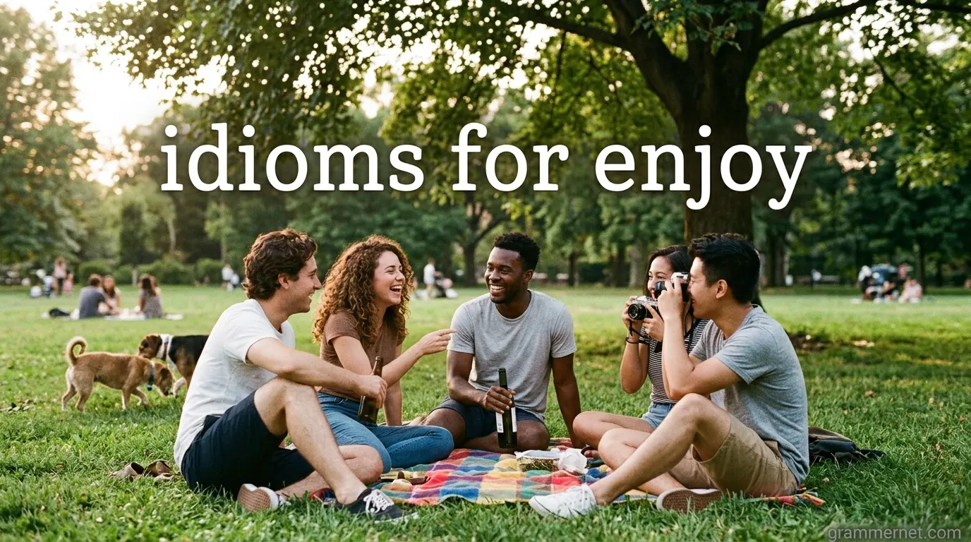 idioms for enjoy