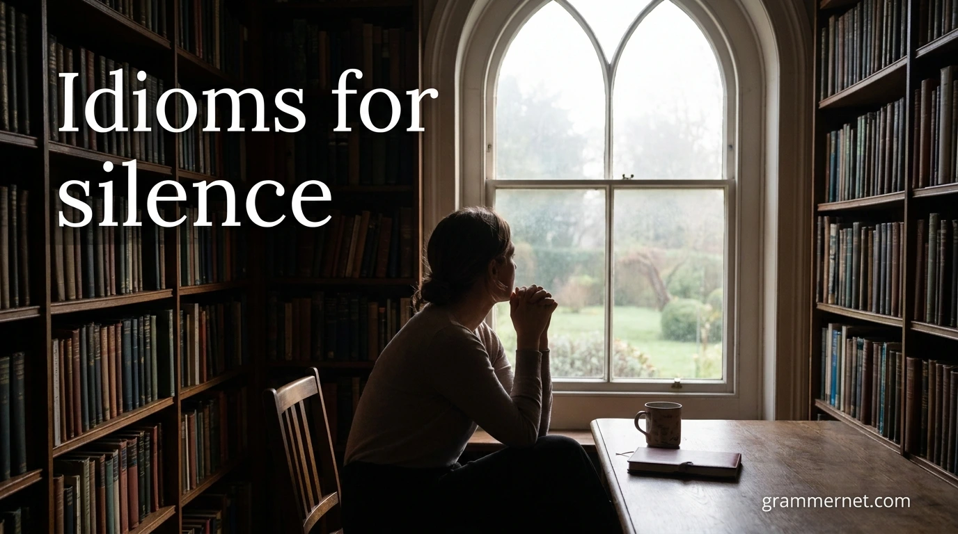 Idioms for silence