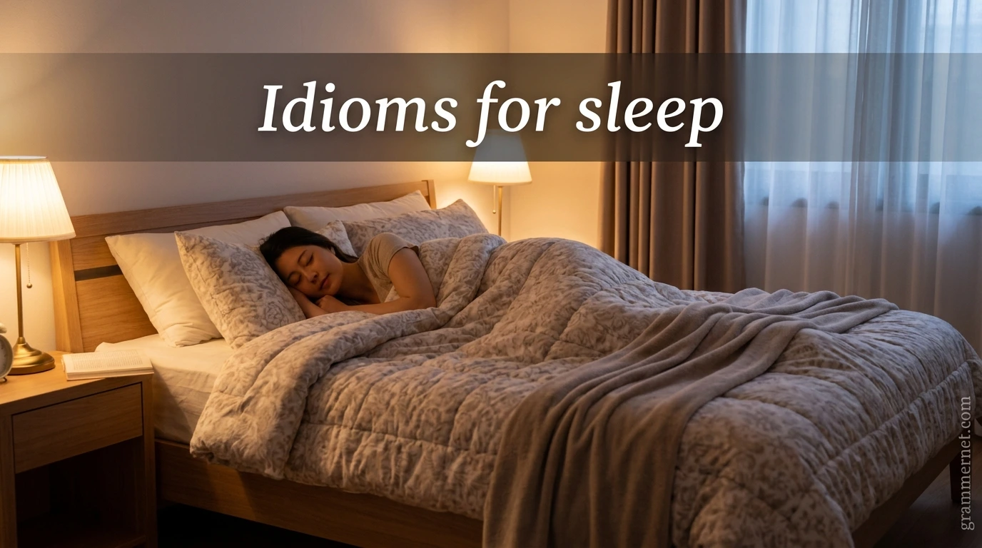 Idioms for sleep