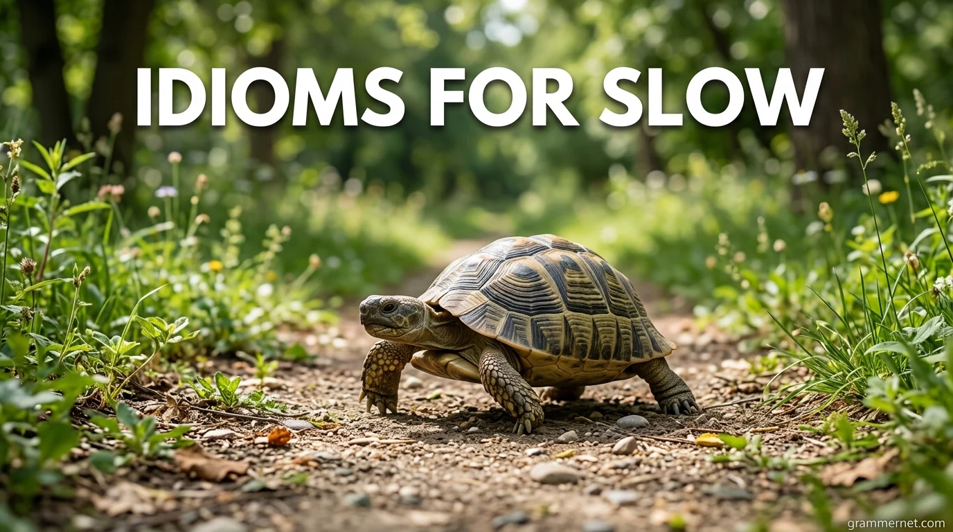 Idioms for slow