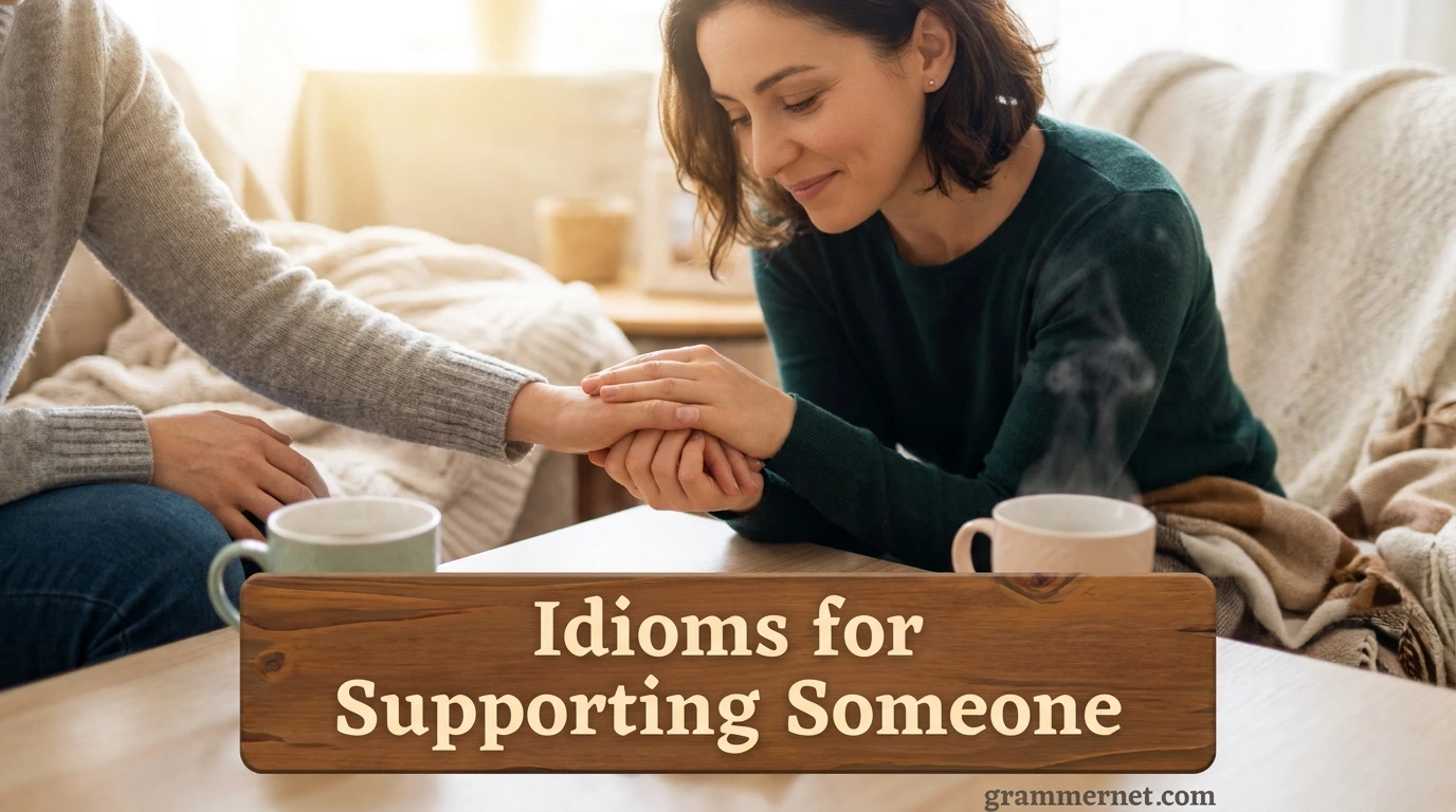 Idioms for Supporting Someone