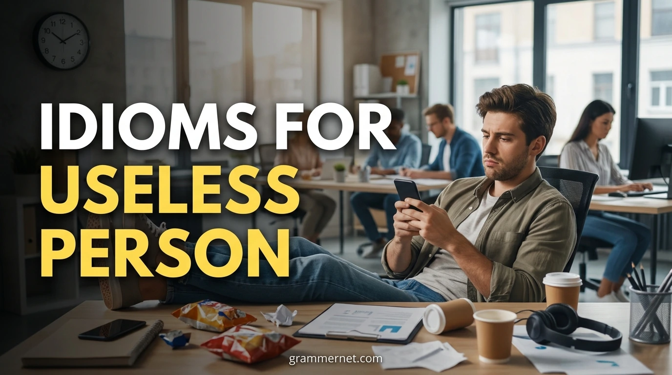 Idioms for Useless Person