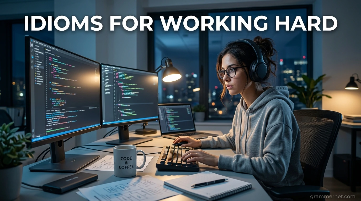 Idioms for Working Hard
