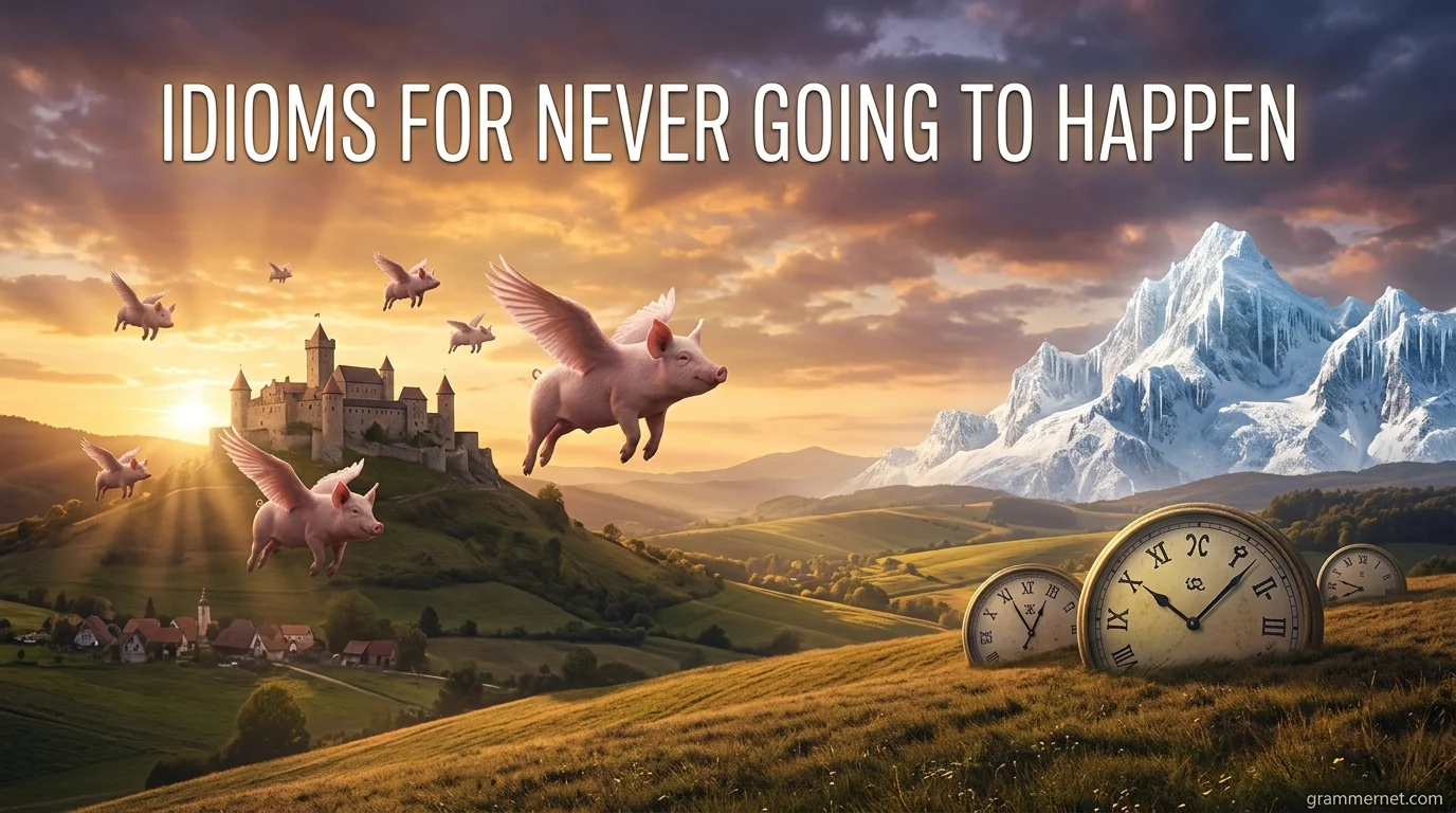 Idioms for Never Going to Happen