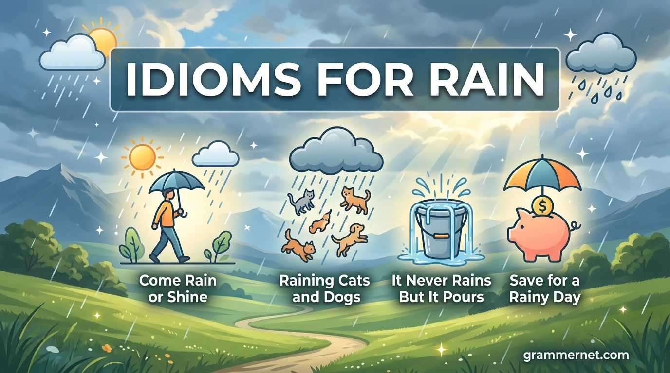 Idioms for Rain