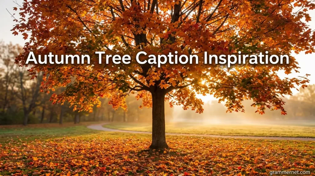 Autumn Tree Caption Inspiration
