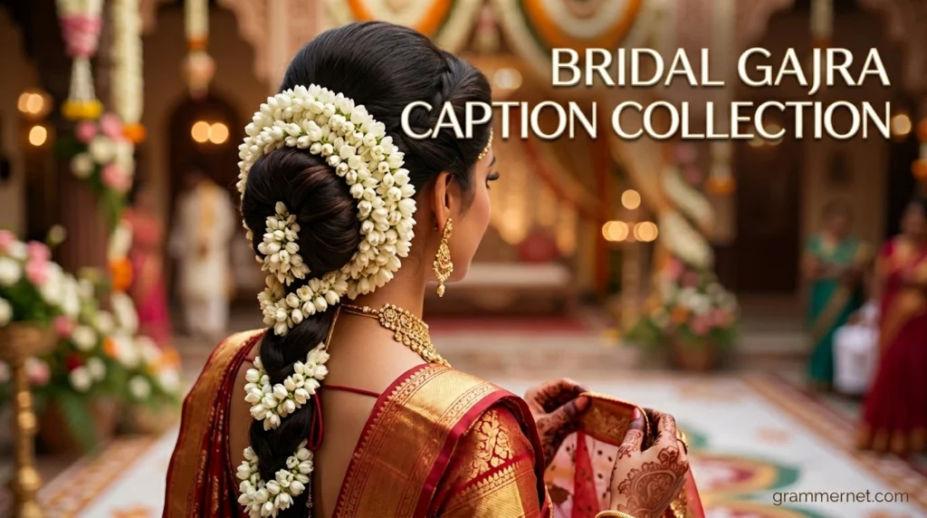 Bridal Gajra Caption Collection