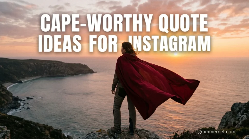 Cape-Worthy Quote Ideas for Instagram