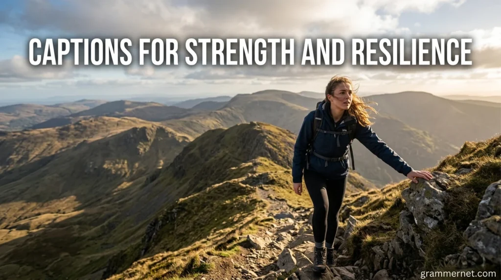 Captions for Strength and Resilience