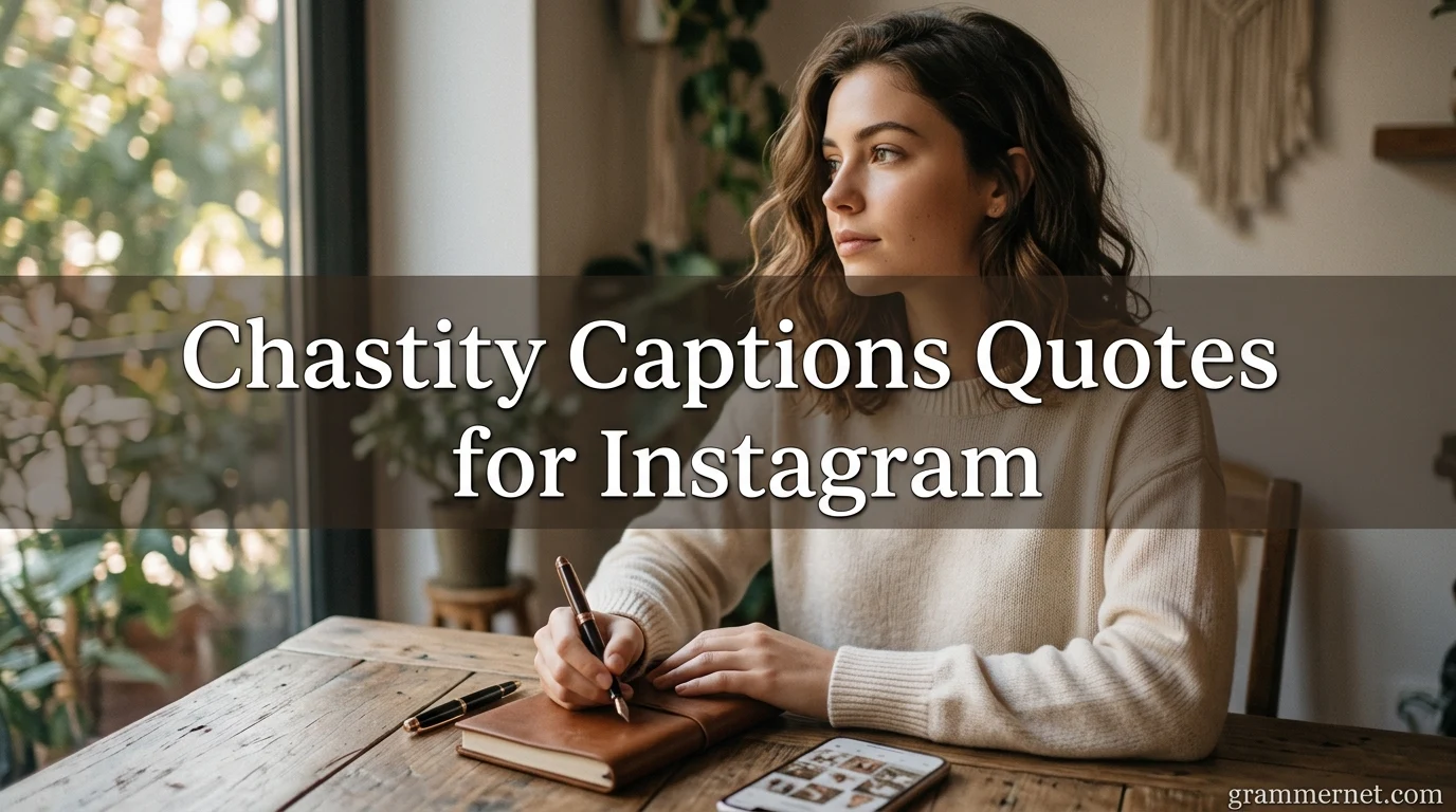 Chastity Captions Quotes for Instagram