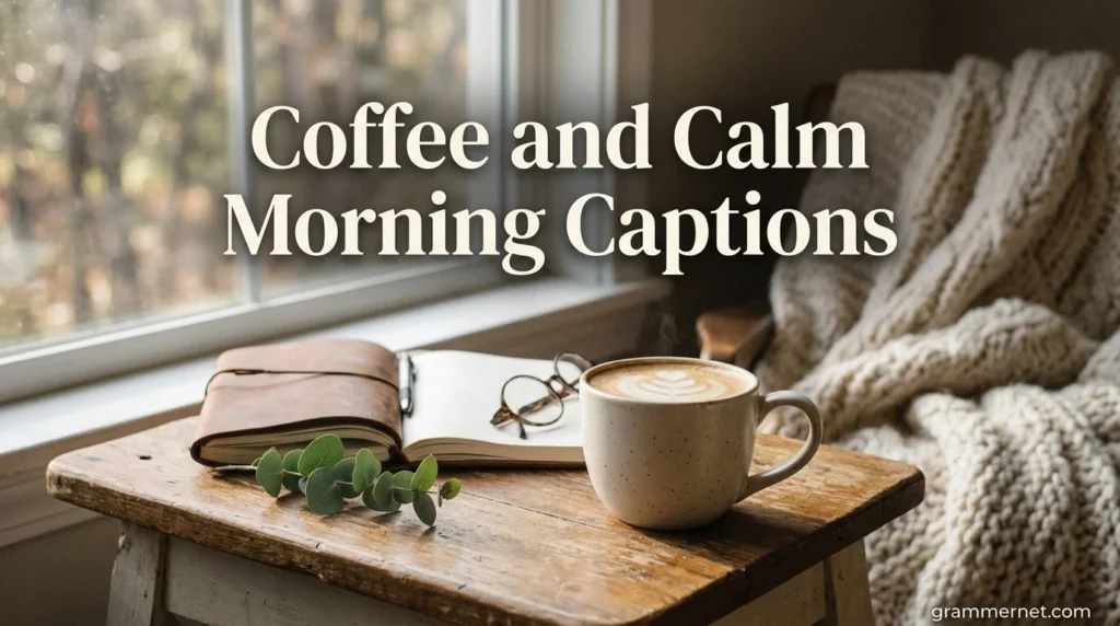 Coffee and Calm Morning Captions