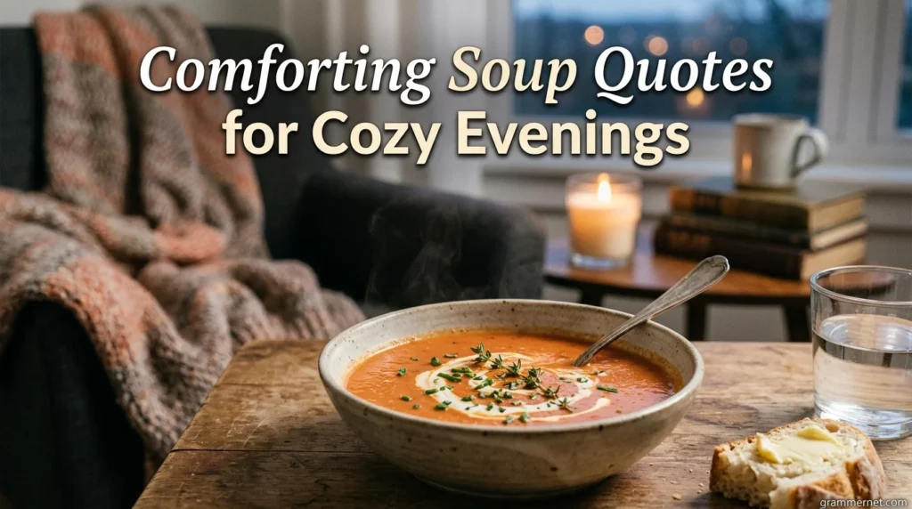 Comforting Soup Quotes for Cozy Evenings