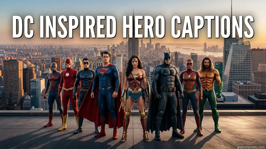 DC Inspired Hero Captions