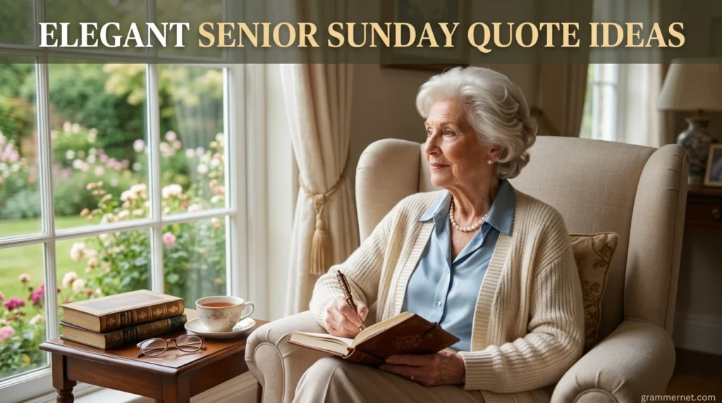 Elegant Senior Sunday Quote Ideas