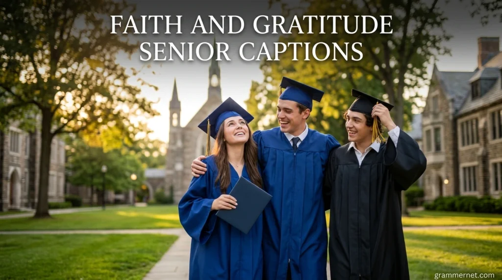Faith and Gratitude Senior Captions