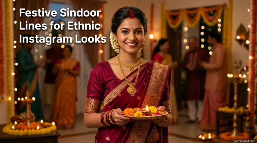 Festive Sindoor Lines for Ethnic Instagram Looks
