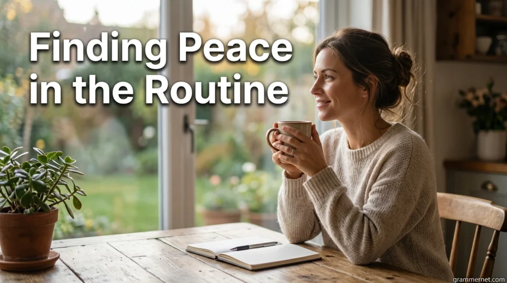 Finding Peace in the Routine