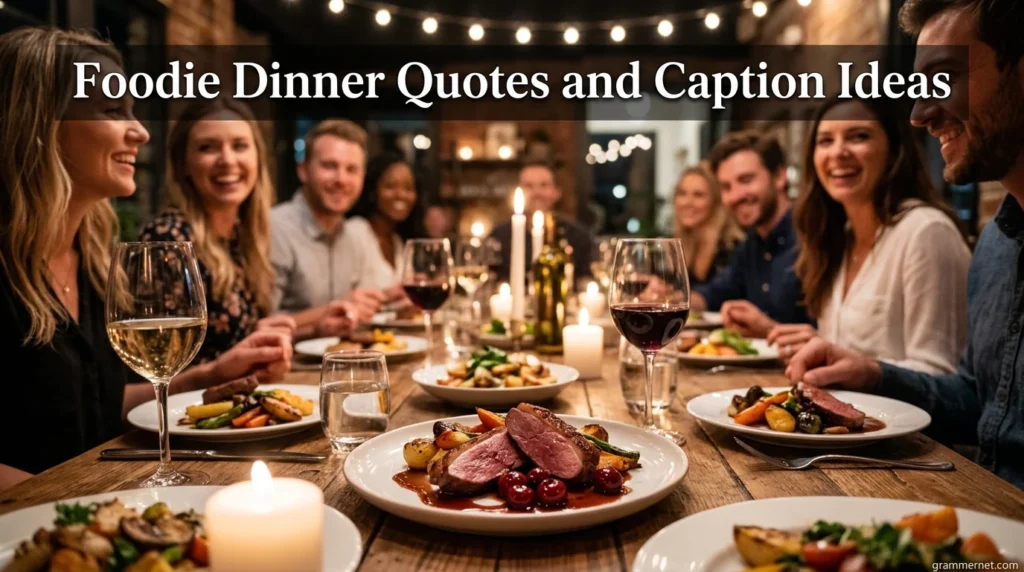 Foodie Dinner Quotes and Caption Ideas