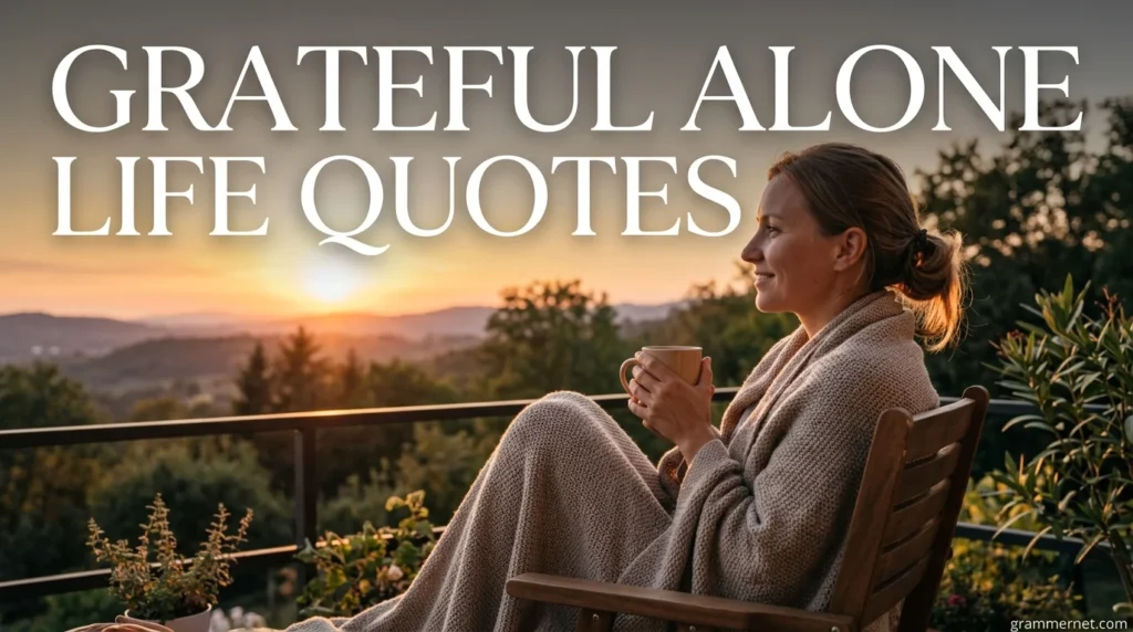 Grateful Alone Life Quotes