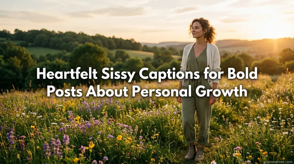 Heartfelt Sissy Captions for Bold Posts About Personal Growth