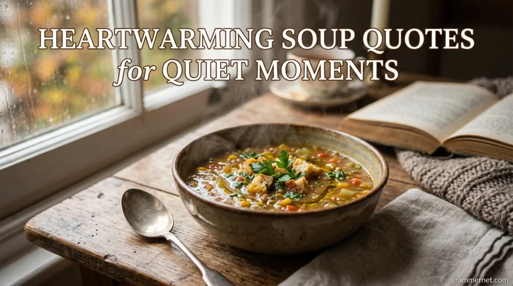 Heartwarming Soup Quotes for Quiet Moments