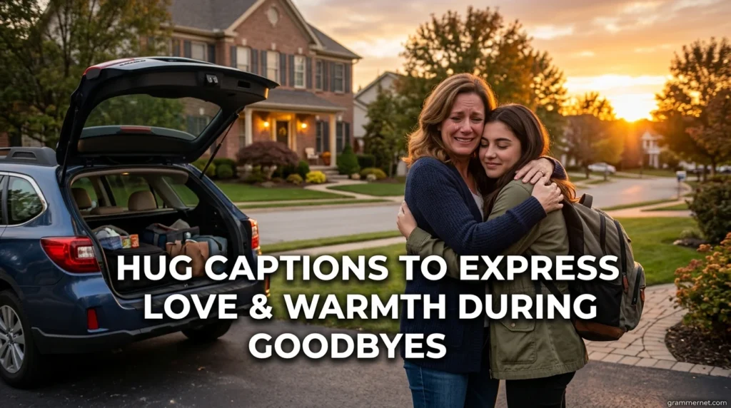 Hug Captions to Express Love Warmth During Goodbyes