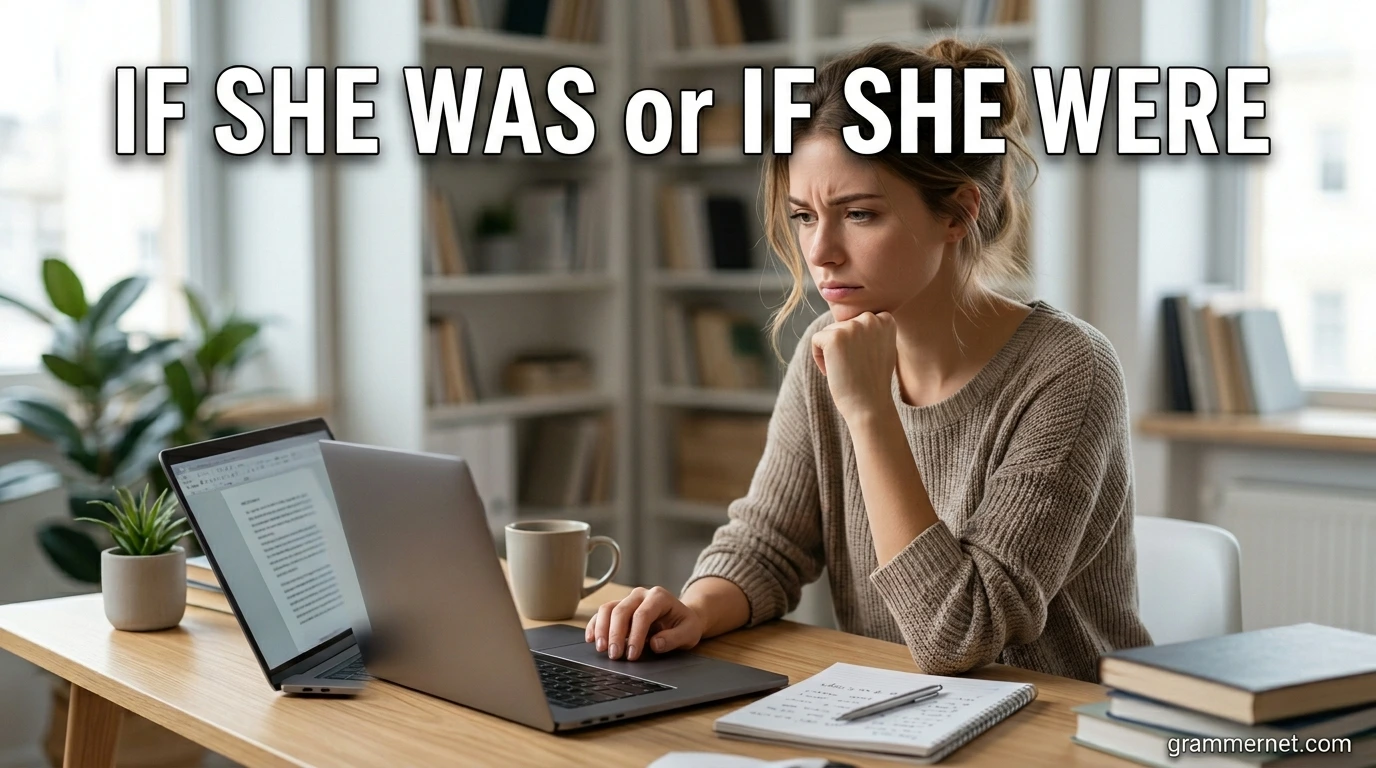 If She Was or If She Were
