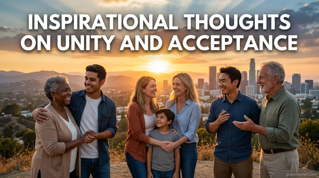 Inspirational Thoughts on Unity and Acceptance