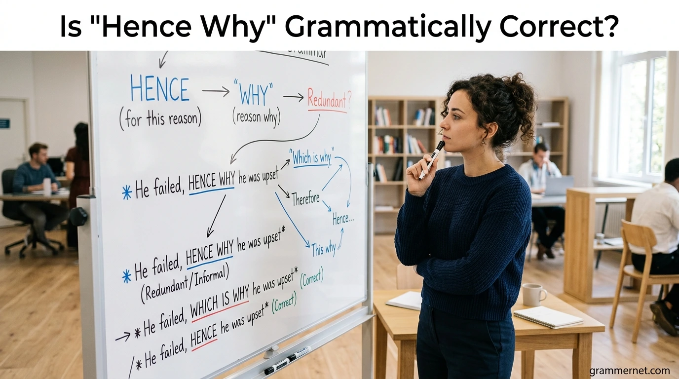 Is “Hence Why” Grammatically Correct?