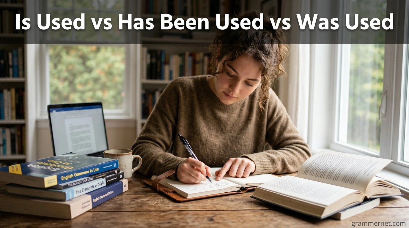 Is Used vs Has Been Used vs Was Used