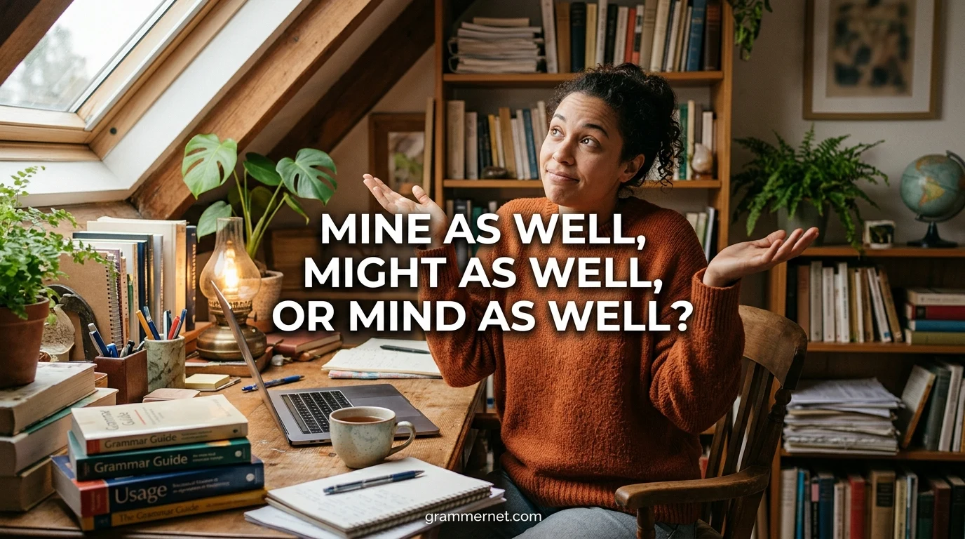 Mine as Well, Might as Well, or Mind as Well: Which Is Correct?