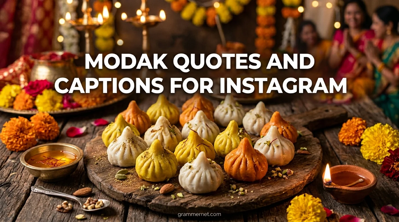 Modak Quotes and Captions for Instagram