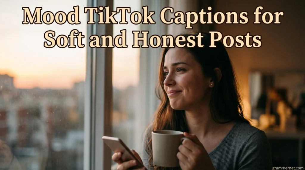 Mood TikTok Captions for Soft and Honest Posts
