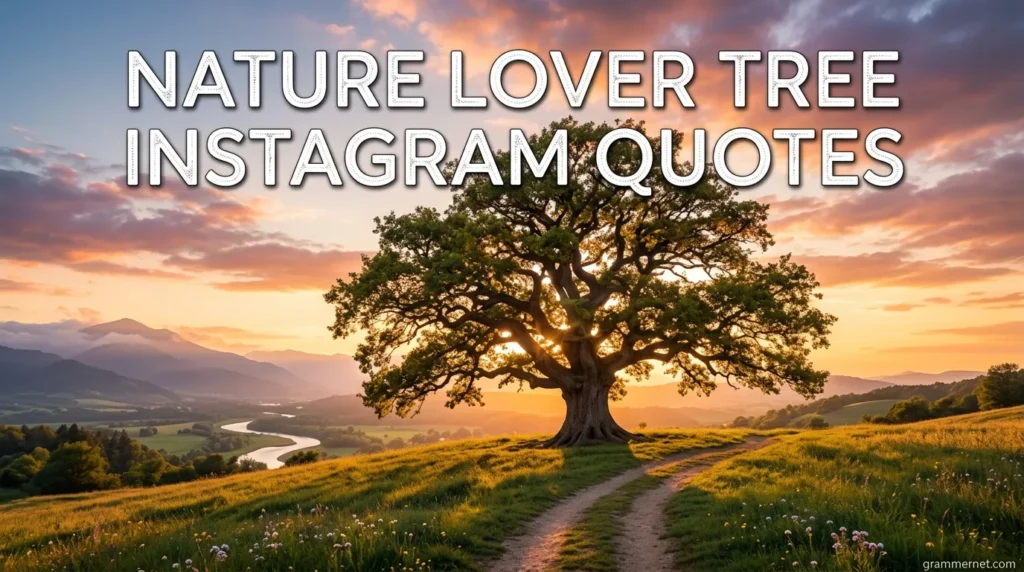 Nature Lover Tree Instagram Quotes