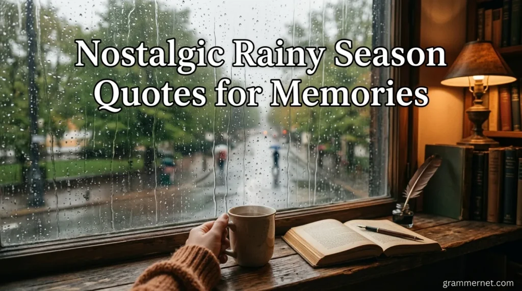 Nostalgic Rainy Season Quotes for Memories
