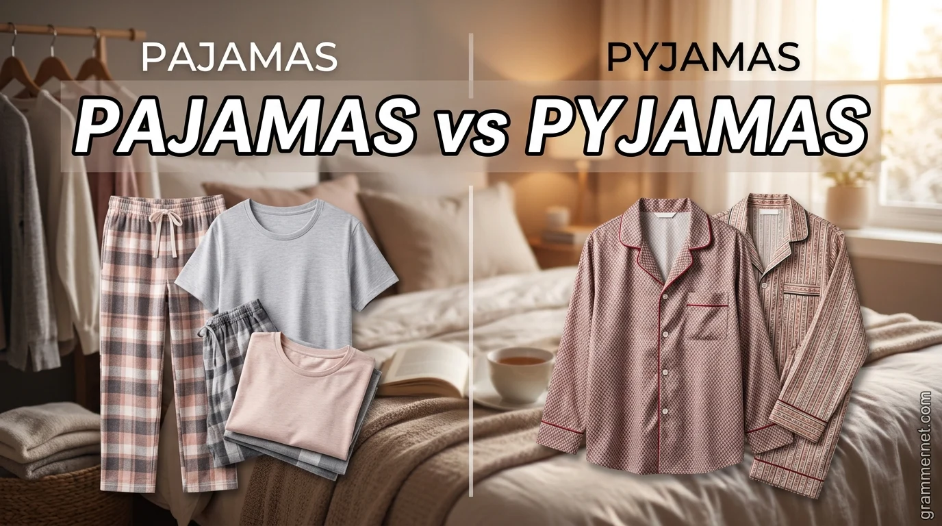 Pajamas vs Pyjamas