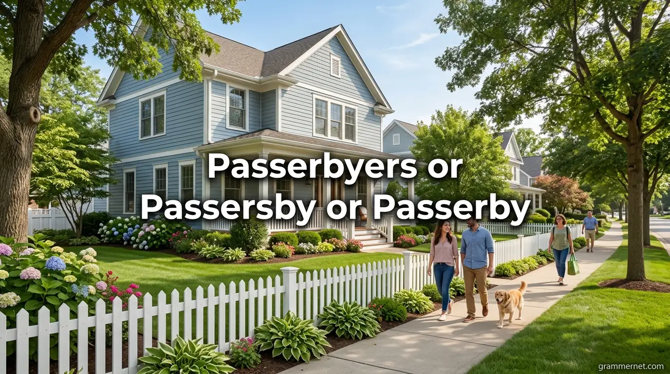 Passerbyers or Passersby or Passerby