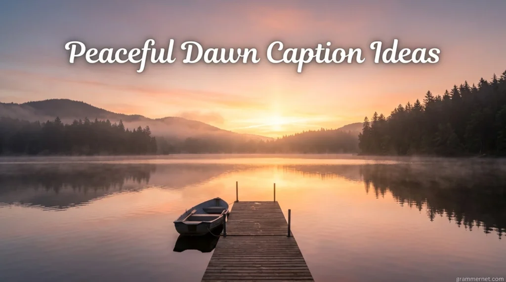 Peaceful Dawn Caption Ideas