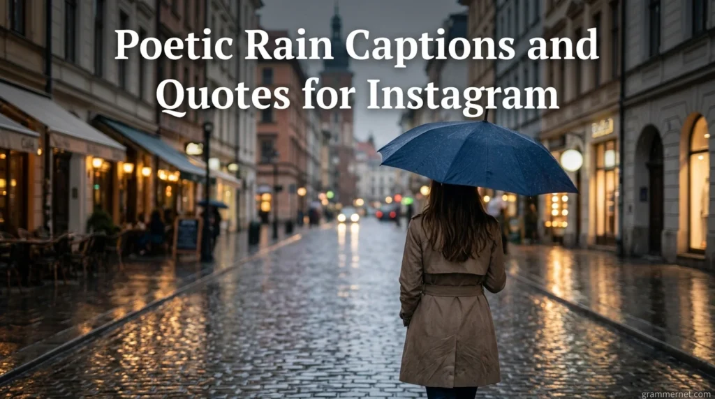 Poetic Rain Captions and Quotes for Instagram
