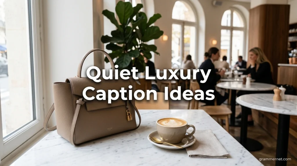 Quiet Luxury Caption Ideas