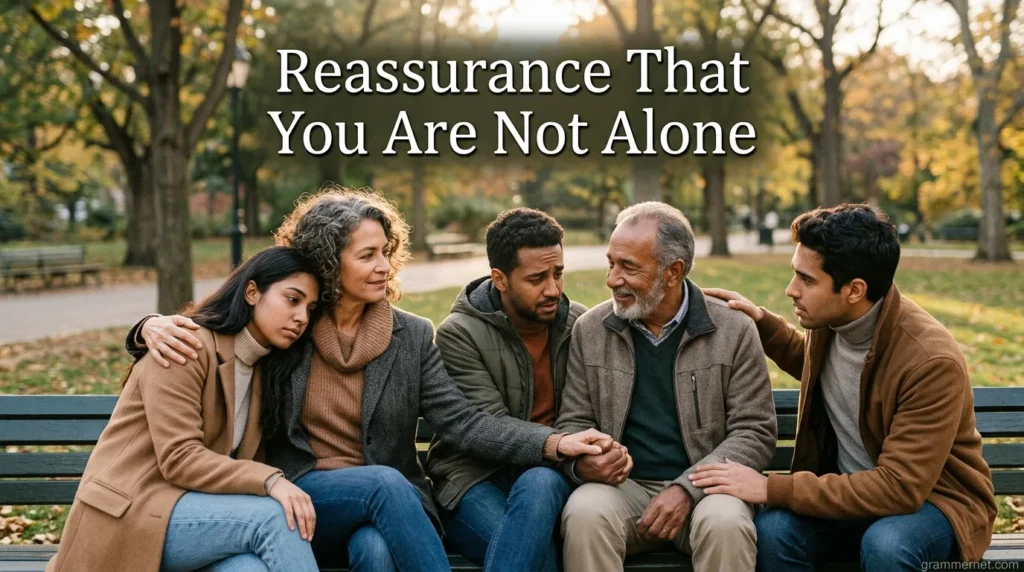 Reassurance That You Are Not Alone
