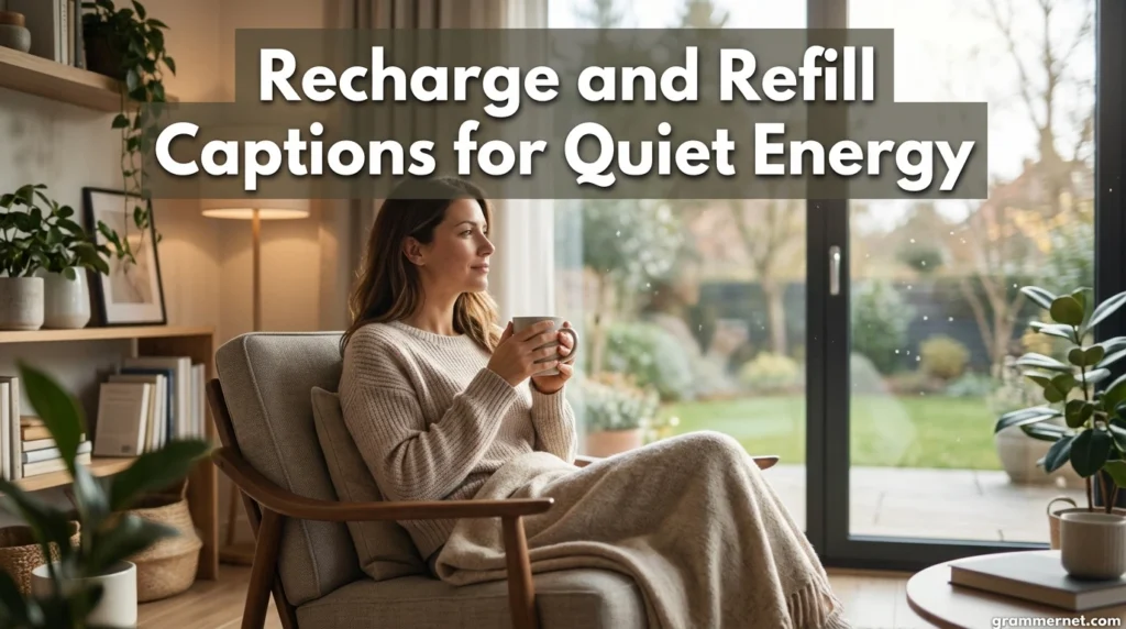 Recharge and Refill Captions for Quiet Energy