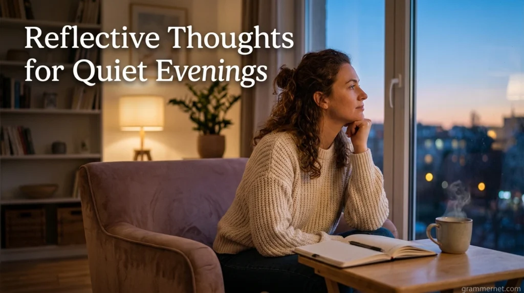 Reflective Thoughts for Quiet Evenings