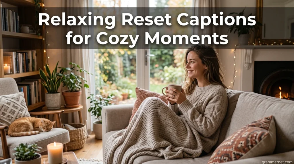 Relaxing Reset Captions for Cozy Moments