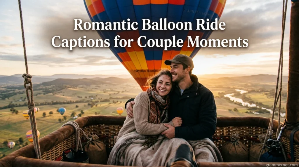 Romantic Balloon Ride Captions for Couple Moments
