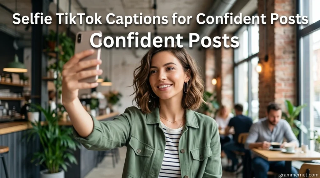 Selfie TikTok Captions for Confident Posts