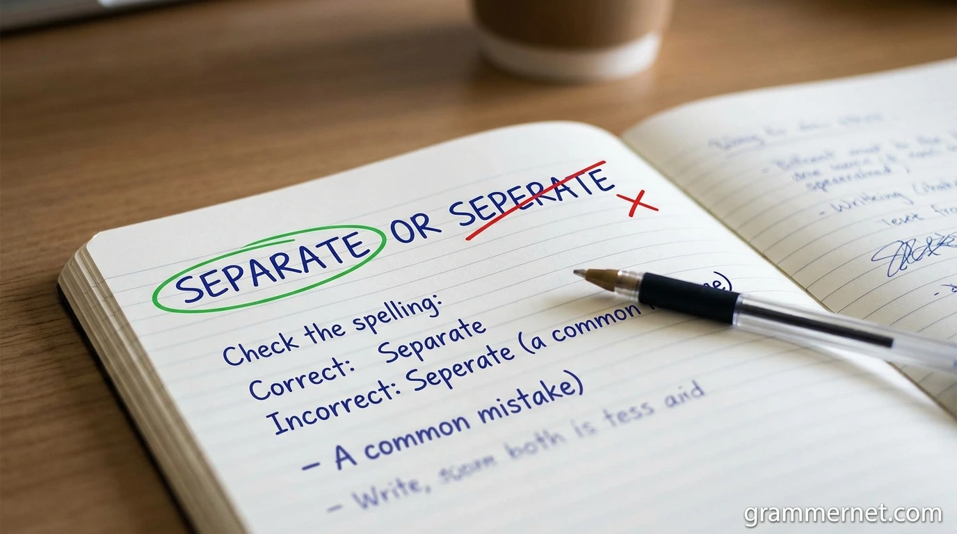 Separate or Seperate