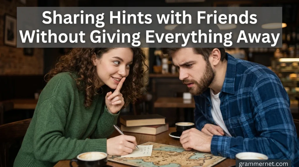 Sharing Hints with Friends Without Giving Everything Away